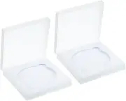 uxcell 82mm Lens Filter Case, 2pcs Camera Filter Case Portable Lens Filter Box Water Resistant Dustproof Plastic for Photography Filter Storage