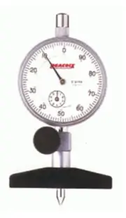 PEACOCK Dial Depth Gauge T-2 Graduation 0.01mm Range 0~10mm Made in Japan