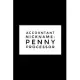 Funny Tax Accountant CPA Blank College Ruled Line Paper