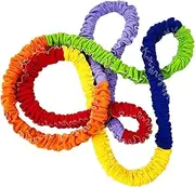 Elastic Cooperative Stretchy Band Differrnt Length Entertainment Toy Multi Color Durable Exercise Band Loop for Outdoor Activities Child, 3M