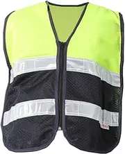 TopHomer Traffic Surveying Safety Vest Unisex Safety Jacket Reflective Construction Vest with Pockets for Running and Security