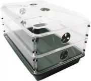 EarlyGrow 93807 Domed Propagator, 2 Height Extenders, Green