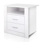 Artiss Bedside Tables Drawers Storage Cabinet Drawers Side Table White