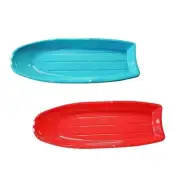 Toboggan Snow Sled Large Thickened for 2 Sledders Classic Sand Skiing Sled