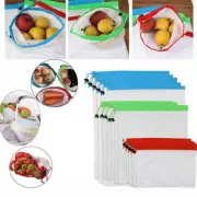 1pc Reusable Mesh Produce Bags Grocery Fruit Vegetable Storage Eco Friendly