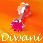 4.0mm Natural Wedding Ruby Nose Lip Labret Tragus Earring Stud Piercing Screw