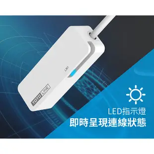 TOTOLINK C100 Type-C USB3.0轉RJ45有線網路卡筆電用wifi轉有線外接網卡 現貨 蝦皮直送