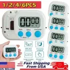 Kitchen Timer Magnetic LCD Digital Countdown Stopwatch With Stand Alarm Clock US