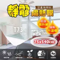 在飛比找momo購物網優惠-【台灣節能膜】靜電隔熱膜 -T73固定尺寸 滿千送工具組《7