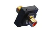 Digitek Red RCA - F-Type Plug Connector suits Black Clipsal Wall Plate Wallplate
