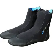 Sola 5mm Zipped Wetsuit Boots - Black/Blue - A1213