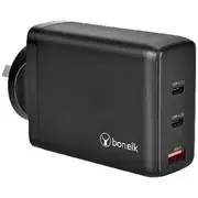 Bonelk GaN Wall Charger USB-C/USB-A 100w Black