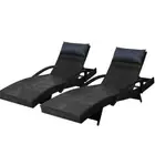 Gardeon Outdoor Furniture Sun Lounge Setting Wicker Lounger Day Bed Patio Rattan