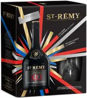 St Remy XO French Brandy + 2 Glasses Gift Pack 750ml