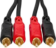 Hosa Stereo Interconnect Dual RCA to RCA Cable, 1 Meter