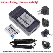 Battery or Travel Charger for Sony NP-BK1 BC-CSK Cyber-shot DSC-S980 DSC-S750