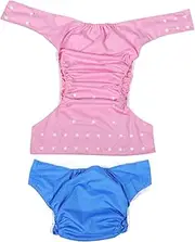 BESTYASH 2Pcs Adult Cloth Diapers Leakproof Reusable Nappy Pants for Seniors Skin Friendly High Absorbency for Outdoor Use Comfortable and Durable Design