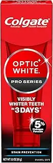 [COLGATE] Optic White Pro Series Whitening Toothpaste with 5% Hydrogen Peroxide, Stain Prevention, 3 Oz Tube