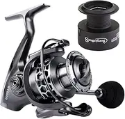 [Sougayilang] Fishing Reel 13+1BB Light Weight Ultra Smooth Aluminum Spinning Fishing Reel with Free Spare Graphite Spool
