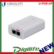 Ubiquiti 802.3af PoE Injector 48V, Max PoE 15W U-POE-AF Power cable Inc