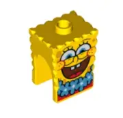 LEGO® SpongeBob SquarePants Head With Lei Pattern For Minifigure HEAD ONLY 3818