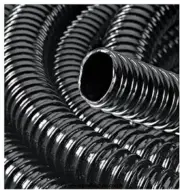 Black Kink-Free 1.25" ID U.S. Pond Hose 25 ft -ribbed water tubing-flexible pipe