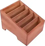 STOBOK Mobile Phone Storage Box Tv Stand Tvstand Classroom Storage Mobile Phone Holder Tv Holder Desk Storage Container Cell Phone Stand for Desk Stand for Tv Glove Box Wooden Telephone