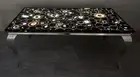 Black Agate Geode Counter Slab Top, Agate Back Lit Slab, Interior Furniture