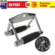 Triangle V Close Grip Bar Gym Cable Attachment Back Workout Seated Row Handle
