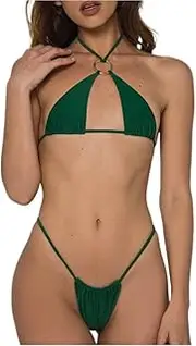 [Generic] Womens Sexy Bikini Set Thong Swimsuit Halter String Bathing Suit