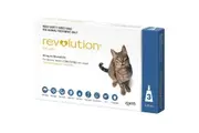 Revolution Flea Heartworm And Worming Treatment For Cats 2.6-7.5kg Blue 3 Pack
