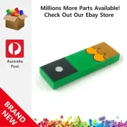 Genuine LEGO™ Green 1 x 3 with Medium Nougat Tiles 63864 6230562 New