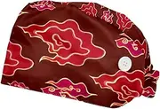[DragonBtu] 2 Pack Working Cap with Button and Sweatband Tie Back Hats for Women Men Warthogs Animals