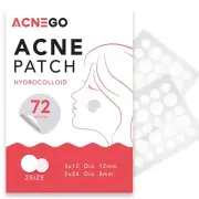 72 Counts Pimple Patches for Face Hydrocolloid Acne Patches for face Invisible Z