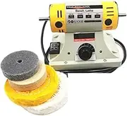 350W Polishing Machine For DIY Woodworking Jade Jewelry Bench Lathe Machine Motor Grinding Machine for Jewelry, Wood, Amber, Metal, Jade