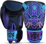 BUDDHA FIGHT WEAR - Fantasy Luzbel Boxing Gloves - Muay Thai - Kick Boxing Synthetic Leather - Odor Resistant Inner Fabric - Reinforced Seams - Different Designs