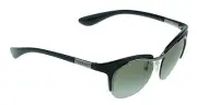 RARE New Genuine PRADA Black Gunmetal Cat Eye Sunglasses PR 68OS SPR 68O 5AV3M1