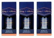 KING C. GILLETTE 30ML BEARD OIL WITH ARGAN OIL BRAND NEW