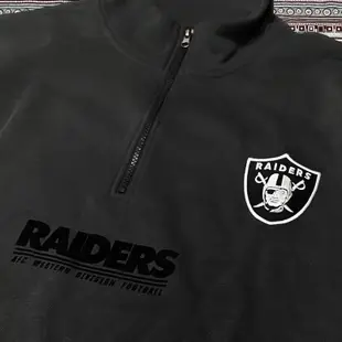 美式 NFL Raiders 足球隊 拉斯維加斯 突擊者 半拉鍊 長袖上衣 大學T