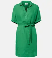 [Velvet] Velvet Stella linen minidress AU 16 green