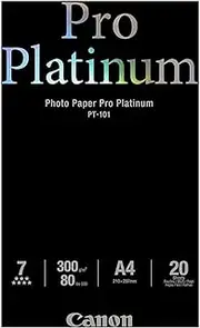 Canon PT101A4 A4 Pro Platinum 300 GSM Photo Paper (20 Sheets)