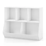 Costway 5-Cubby Kids Toy Storage Organizer