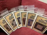 PINE MOUNTAIN Needleart Sandra Workman Embroidery Patterns w/swatches and floss