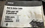 Gutter Roof Heat Cable 140’ & Clips NEW 140-Feet Run Of Roofing And Gutter