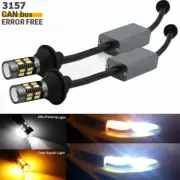 3157 LED Switchback Dual Color White Yellow Amber Turn Signal No Hyper Flash
