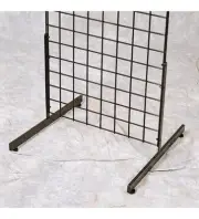 T-Shape Gridwall Panel Legs Display Set Of 3 Pairs Black For Grid Panels