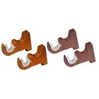 2x Curtain Rod Holders Hooks Wall Brackets for Bathroom Bedroom Living Room