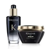 在飛比找ETMall東森購物網優惠-Kerastase 巴黎卡詩 黑鑽極萃逆時寵奢組 （髮膜 2