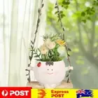 Swing Face Cute Plant Pots Reusable Succulent Pots for String of Pearls Plants