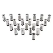23 Pack Metric 5C Collet Set 3mm - 25mm x 1mm High Precision 0.0005" Accuracy